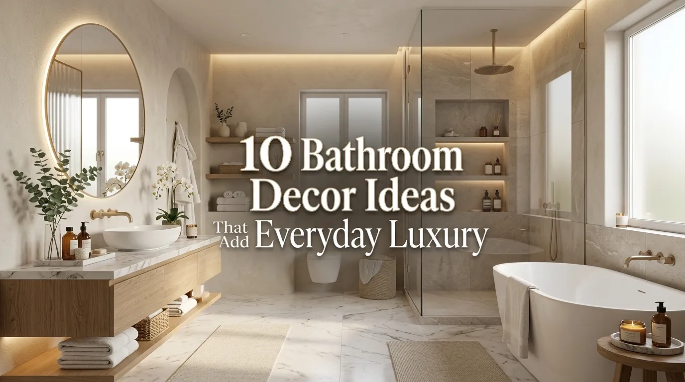10 Bathroom Decor Ideas That Add Everyday Luxury