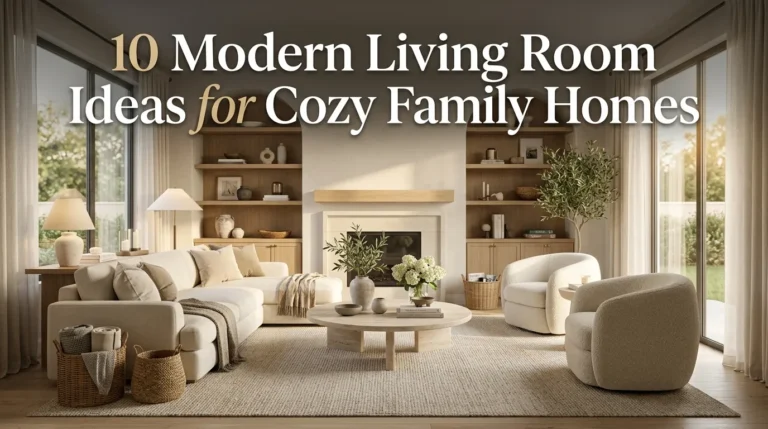 10 Modern Living Room Ideas for Cozy Family Homes