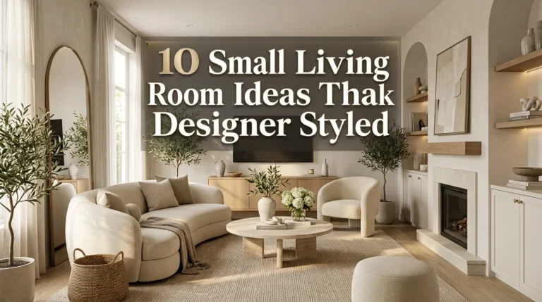 10 Small Living Room Ideas That Look Designer Styled