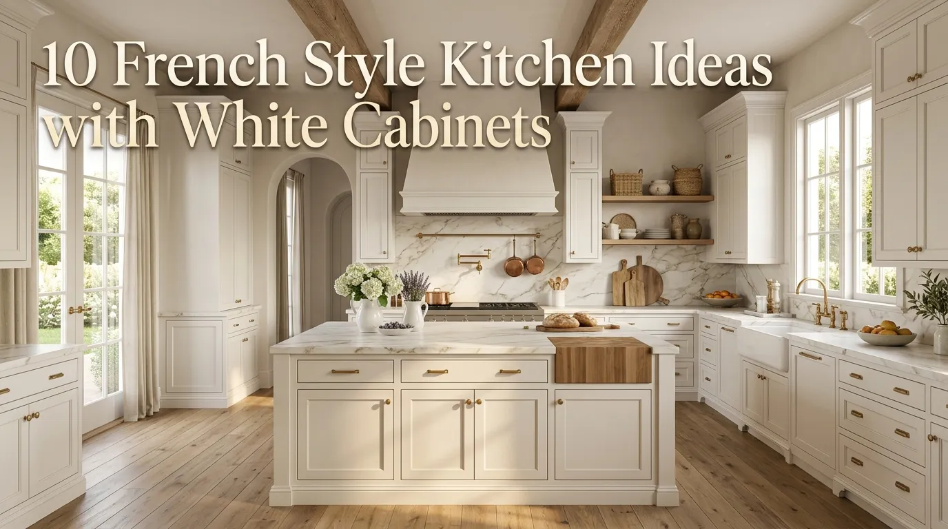 10 French Style Kitchen Ideas with White Cabinets