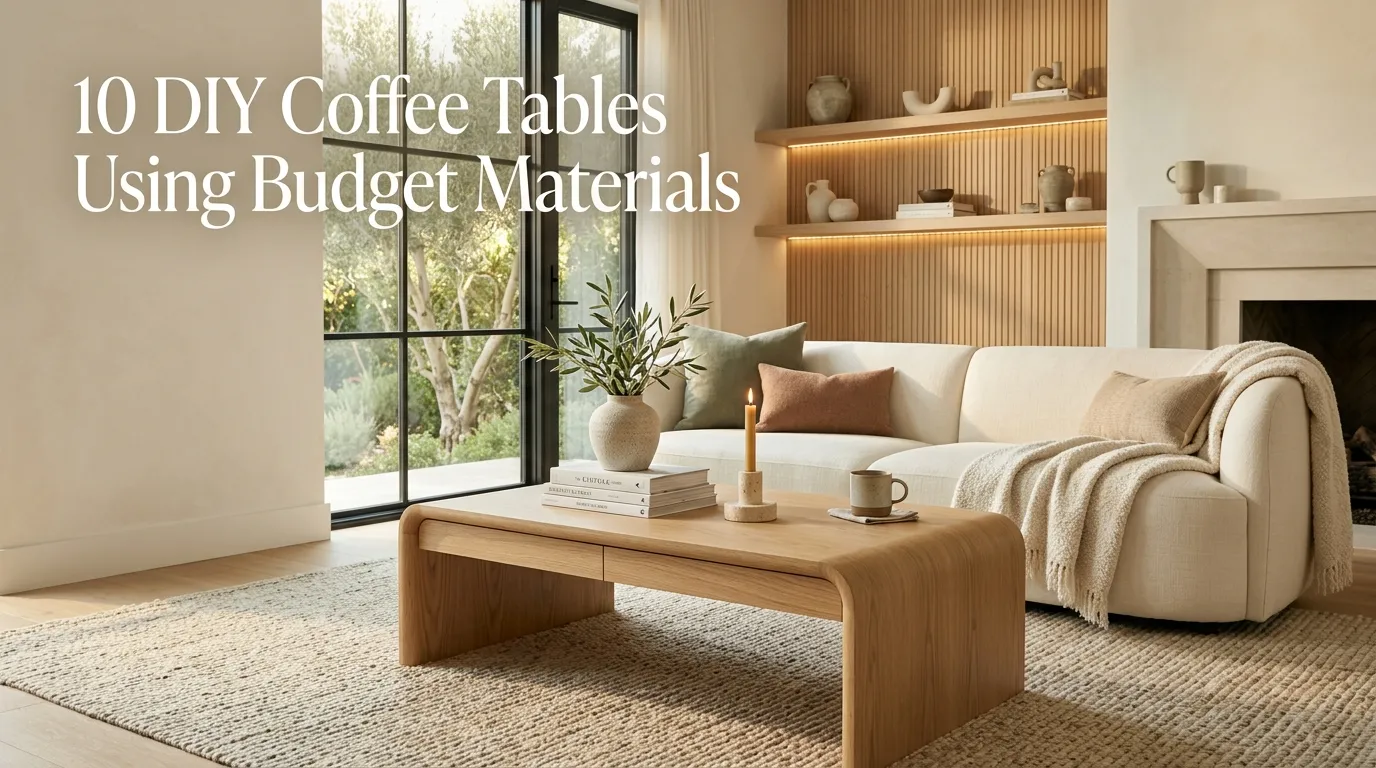 10 DIY Coffee Tables Using Budget Materials