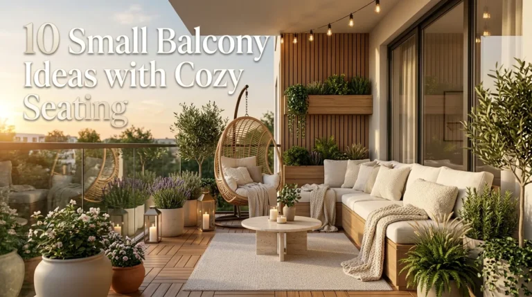 10 Small Balcony Ideas with Cozy Seating