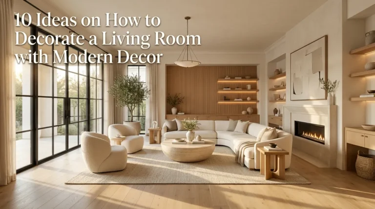 10 Ideas on How to Decorate a Living Room with Modern Decor