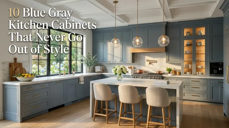 10 Blue Gray Kitchen Cabinets That Never Go Out of Style