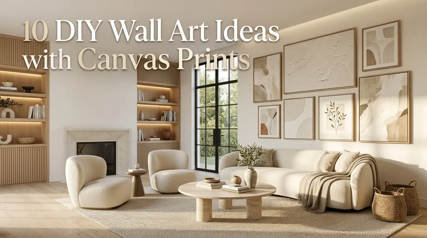 10 DIY Wall Art Ideas with Canvas Prints