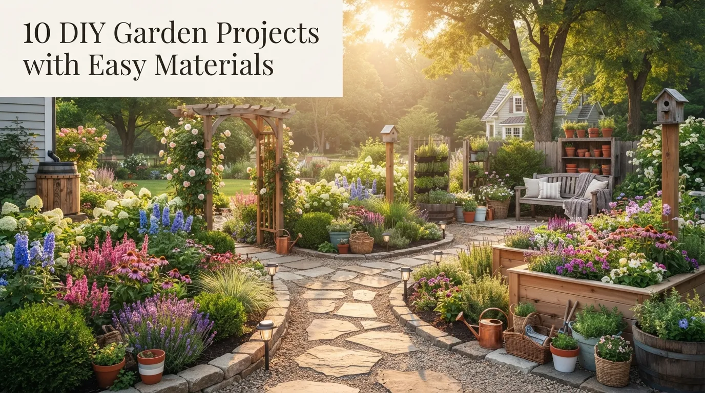 10 DIY Garden Projects with Easy Materials