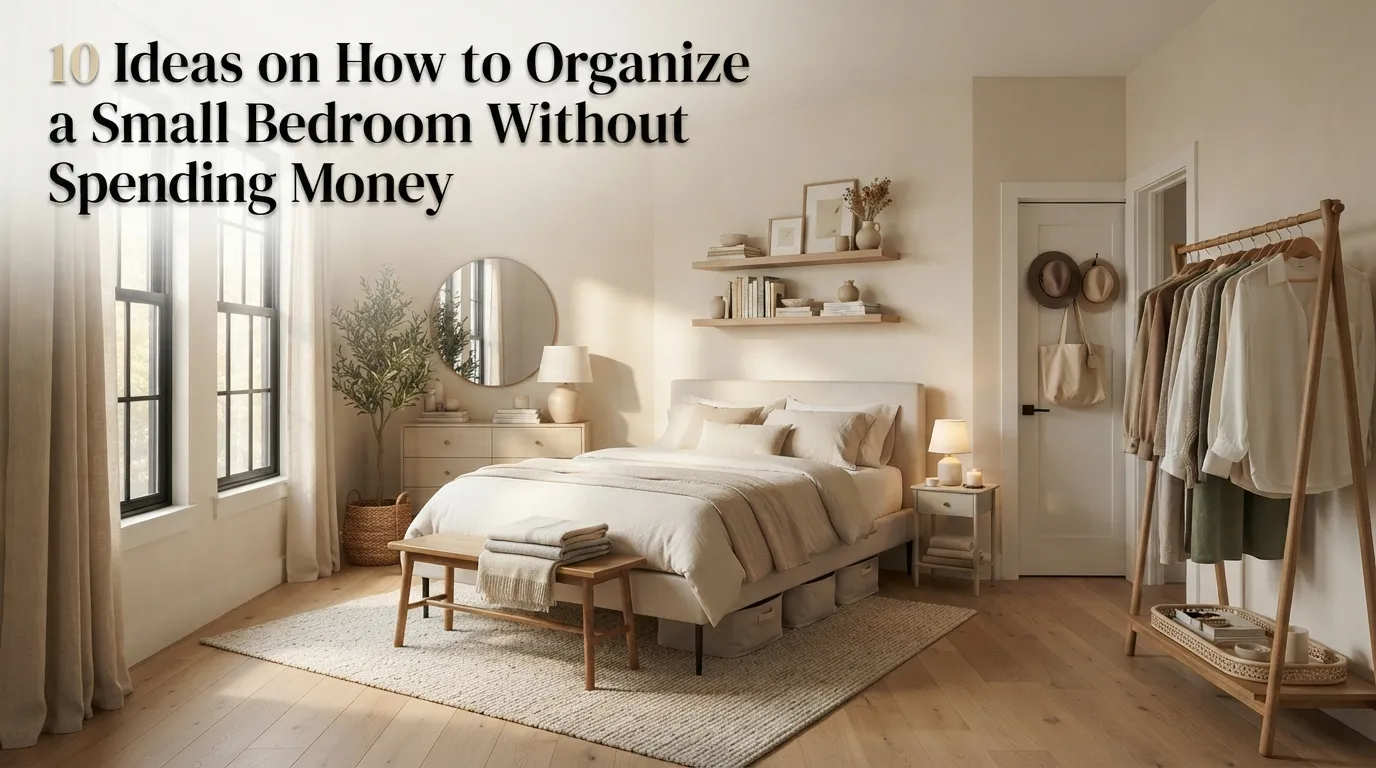 10 Ideas on How to Organize a Small Bedroom Without Spending Money