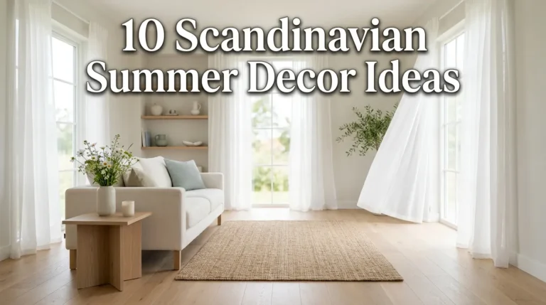 10 Scandinavian Summer Decor Ideas: Bright, Casual & Cozy