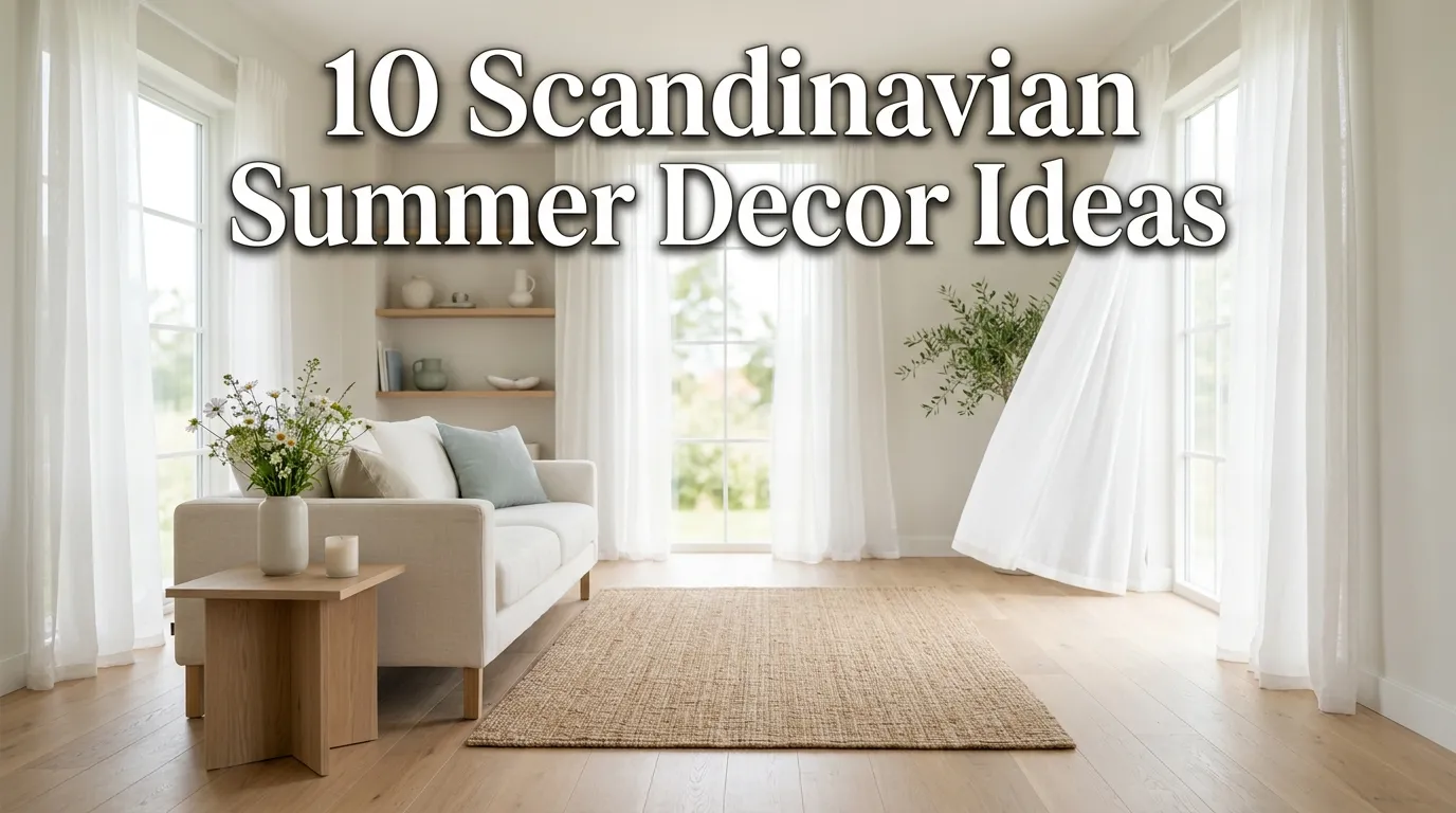 10 Scandinavian Summer Decor Ideas: Bright, Casual & Cozy