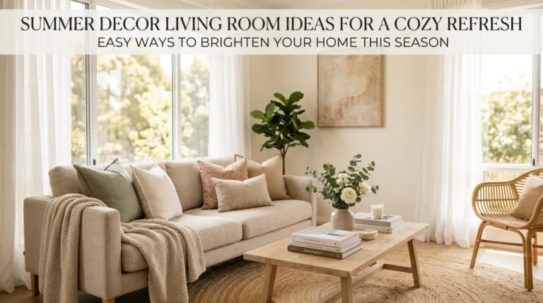 Summer Decor Living Room Ideas for a Cozy Refresh