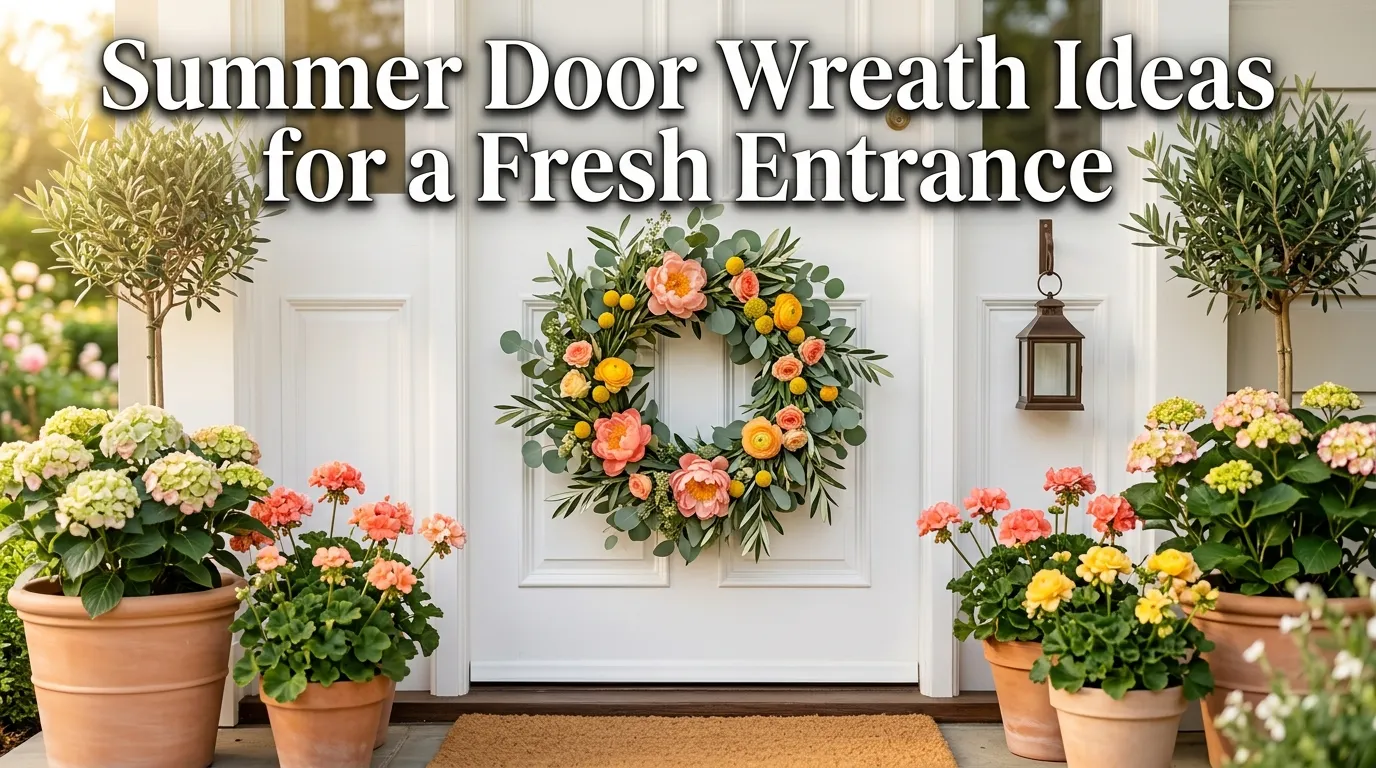 11 Summer Door Wreath Ideas for a Fresh Entrance