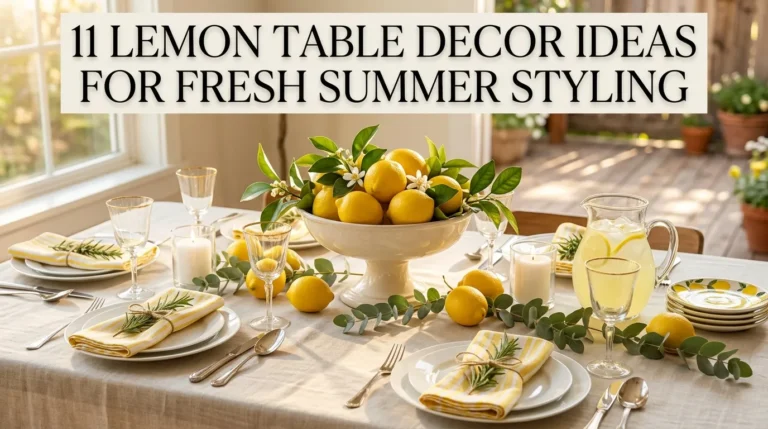 Lemon Table Decor Ideas for Fresh Summer Styling