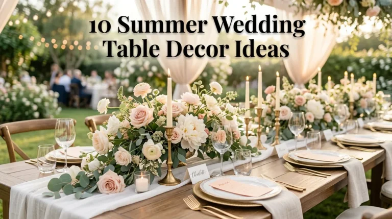 10 Summer Wedding Table Decor Ideas