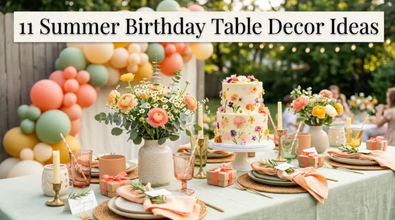 11 Summer Birthday Table Decor Ideas