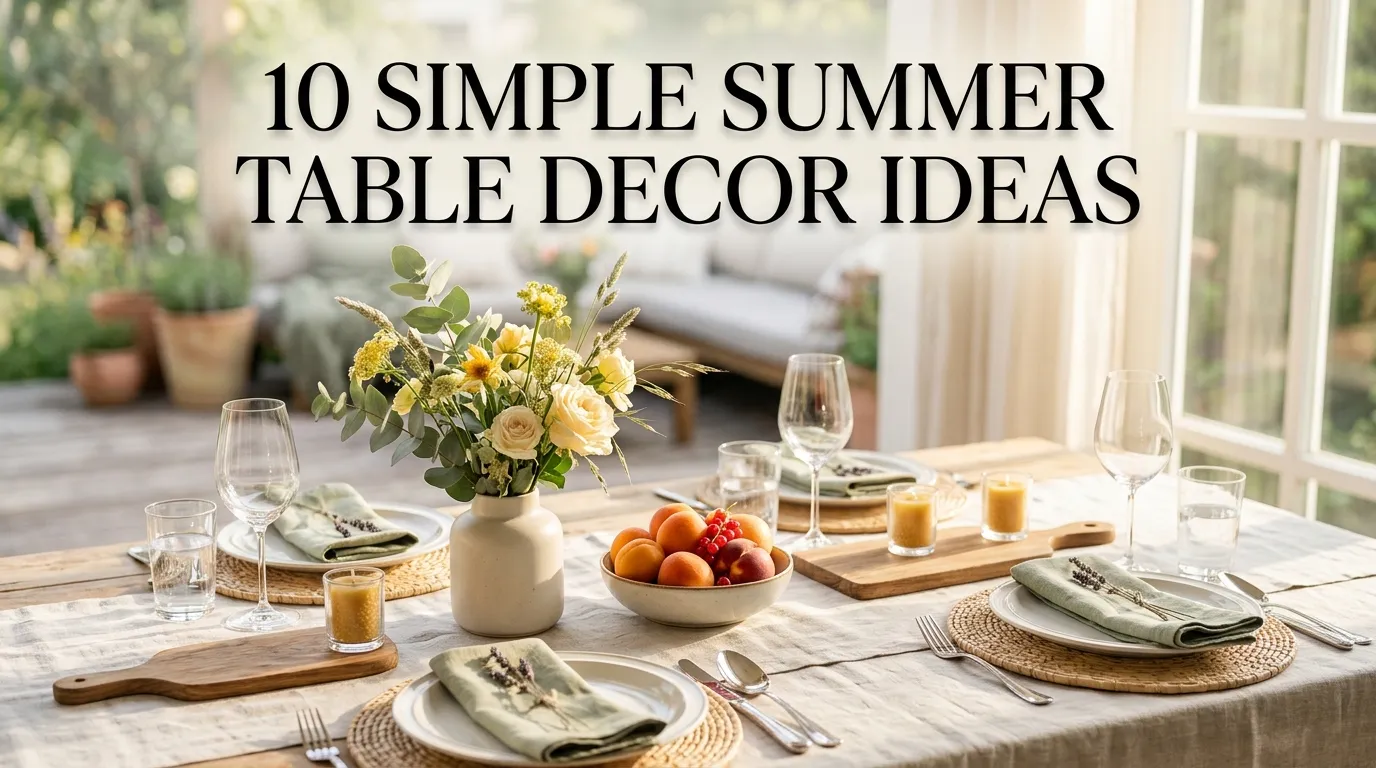 10 Simple Summer Table Decor Ideas