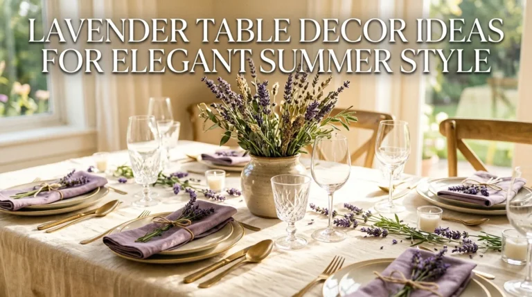 10 Lavender Table Decor Ideas for Elegant Summer Style