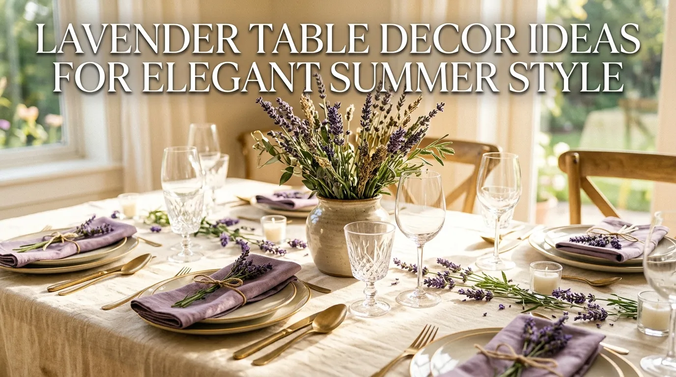 10 Lavender Table Decor Ideas for Elegant Summer Style