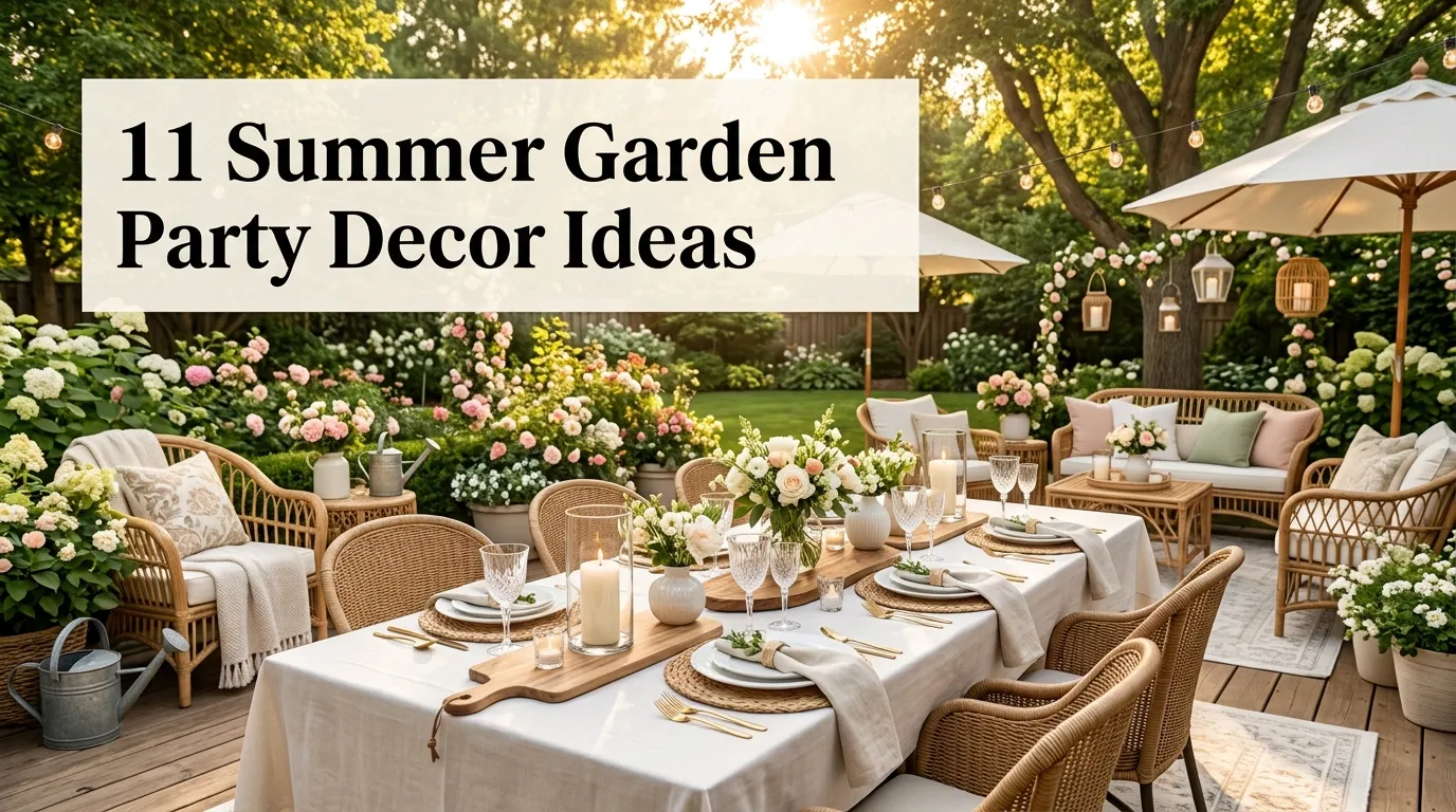11 Summer Garden Party Decor Ideas