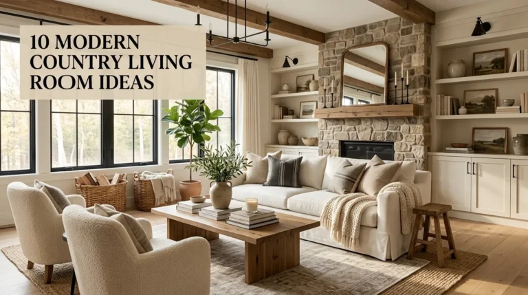 10 Modern Country Living Room Ideas