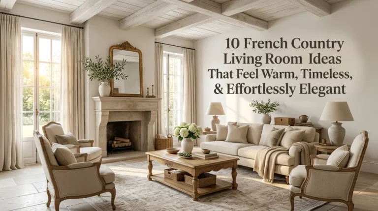 10 French Country Living Room Ideas That Feel Warm, Timeless, and Effortlessly Elegant