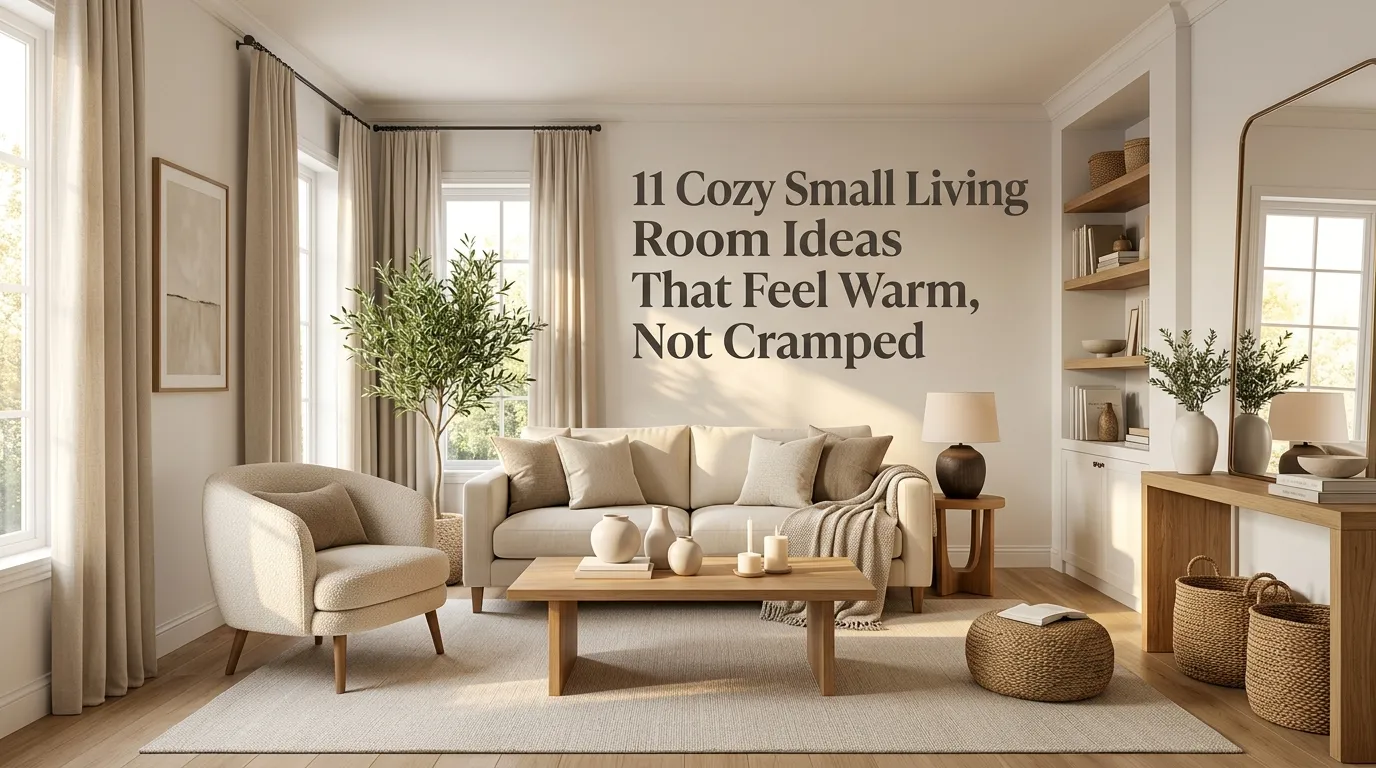 11 Cozy Small Living Room Ideas That Feel Warm, Not Cramped