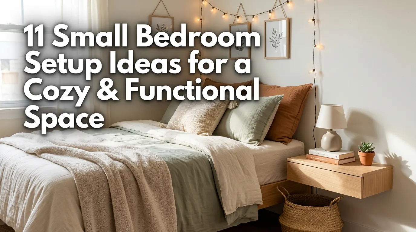 11 Small Bedroom Setup Ideas for a Cozy &Functional Space