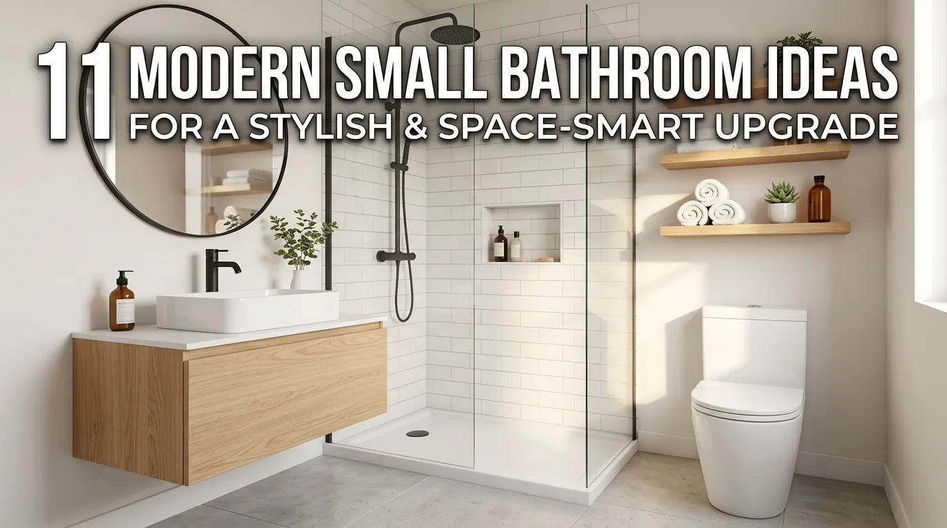 11 Modern Small Bathroom Ideas for a Stylish & Space-Smart Upgrade