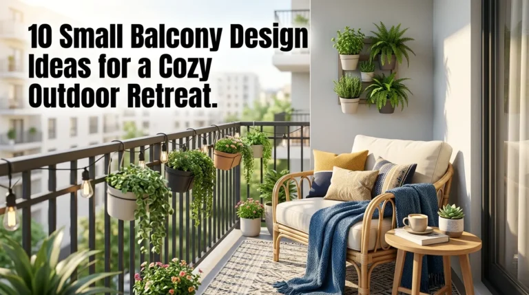 10 Small Balcony Design Ideas for a Cozy Outdoor Retreat