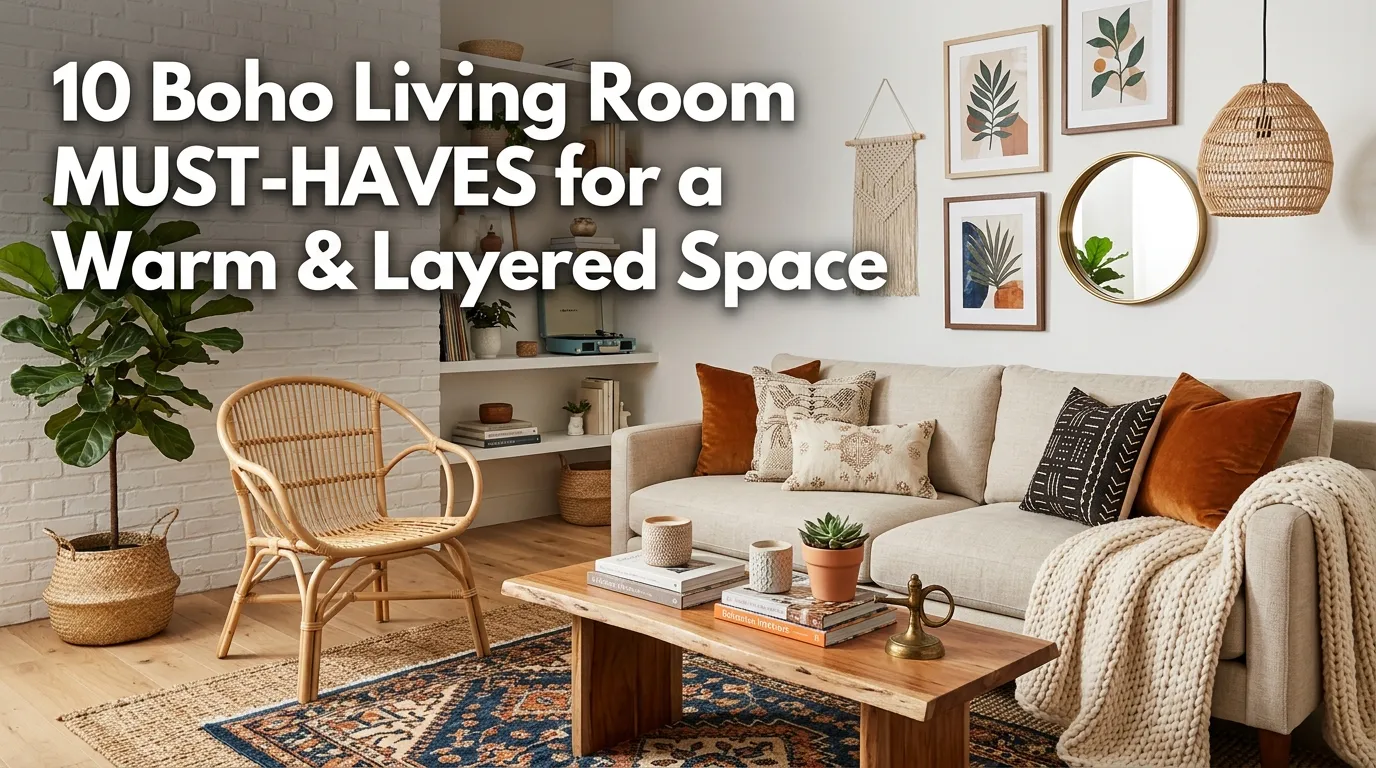10 Boho Living Room Must-Haves for a Warm & Layered Space