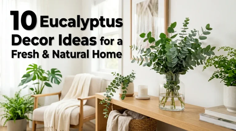 10 Eucalyptus Decor Ideas for a Fresh & Natural Home