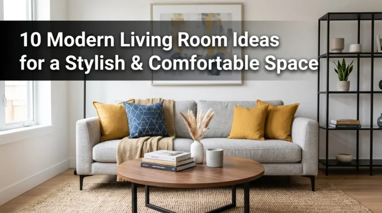 10 Modern Living Room Ideas for a Stylish & Comfortable Space
