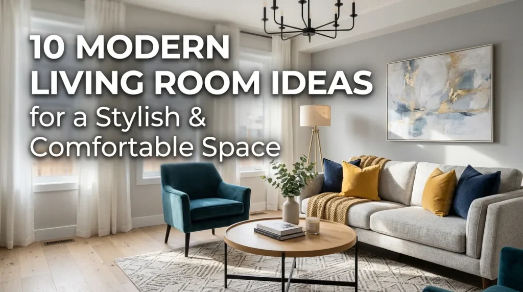 10 Modern Living Room Ideas for a Stylish & Comfortable Space
