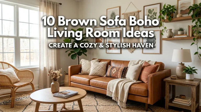 10 Brown Sofa Boho Living Room Ideas