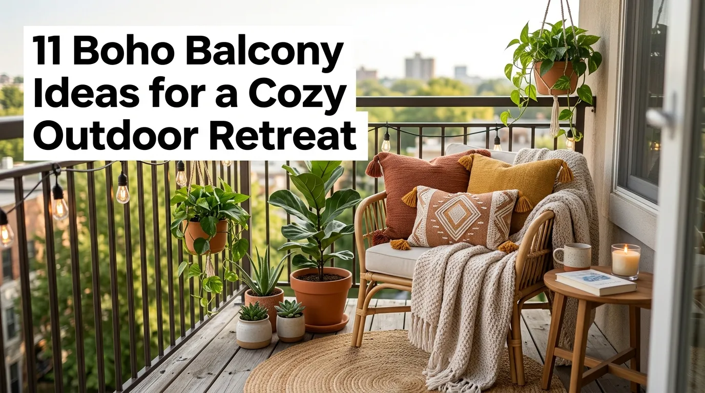 11 Boho Balcony Ideas for a Cozy Outdoor Retreat