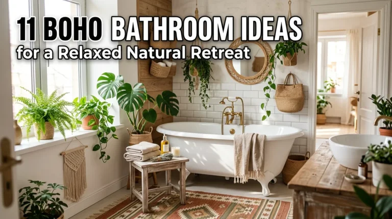 11 Boho Bathroom Ideas for a Relaxed Natural Retreat