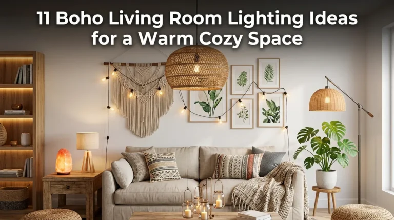 11 Boho Living Room Lighting Ideas for a Warm Cozy Space