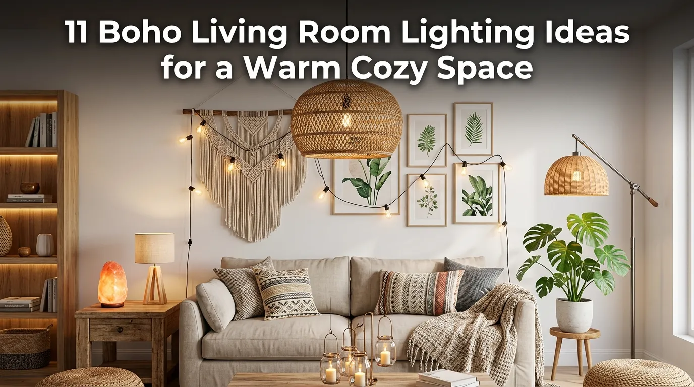 11 Boho Living Room Lighting Ideas for a Warm Cozy Space