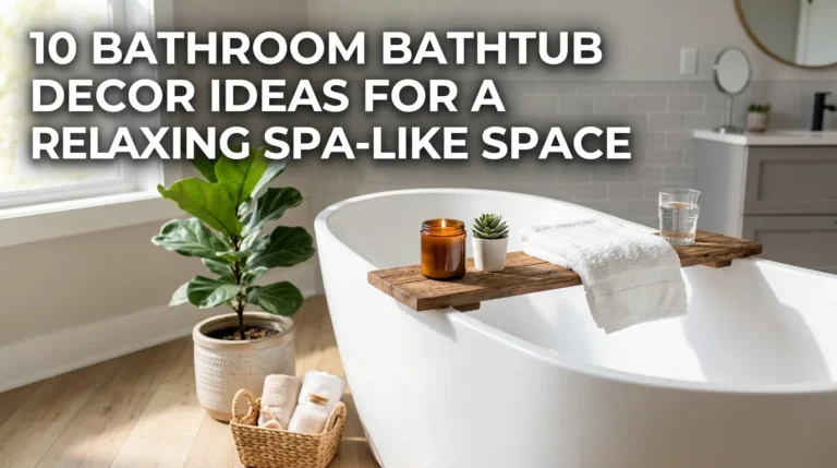 10 Bathroom Bathtub Decor Ideas for a Relaxing Spa-Like Space