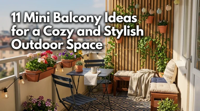 11 Mini Balcony Ideas for a Cozy and Stylish Outdoor Space
