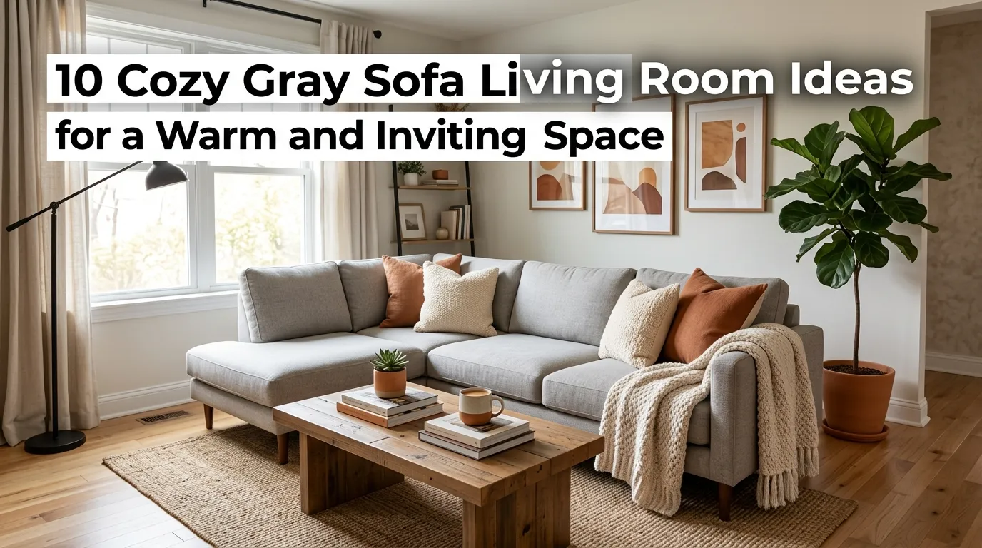 10 Cozy Gray Sofa Living Room Ideas for a Warm and Inviting Space
