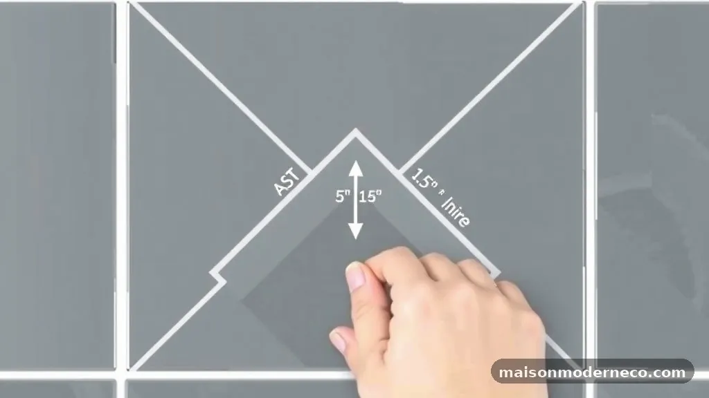 Accounting for Grout Lines in Your Calculation - How to Find the Exact Center Point When Starting a Herringbone Backsplash