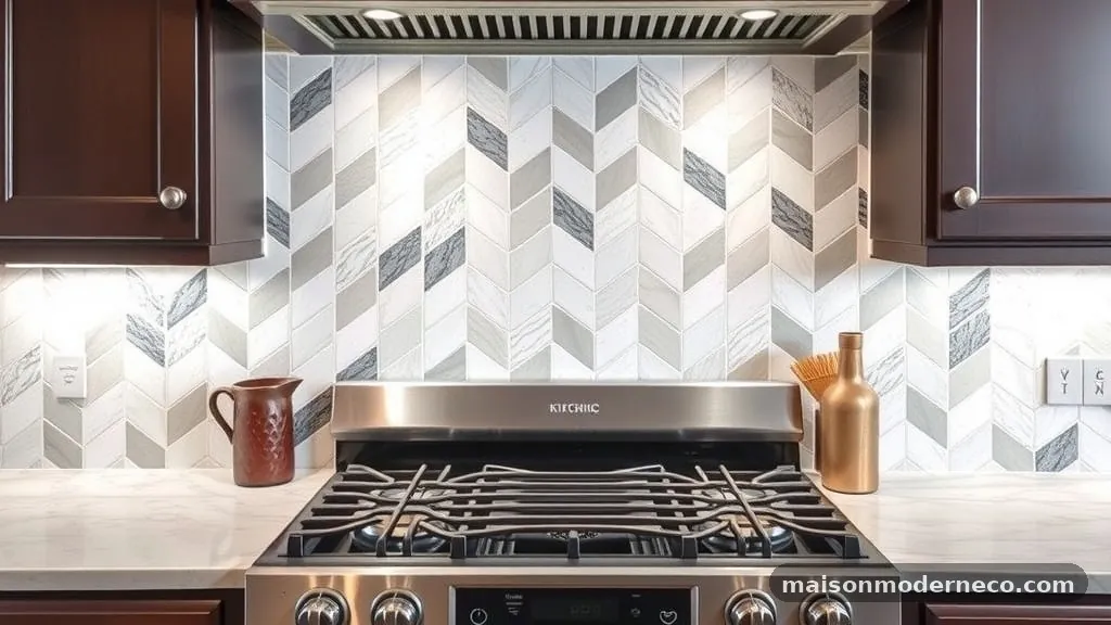 Accounting for Kitchen Cabinetry and Sightlines - Best Tile Sizes for a Tight Backsplash Herringbone (2x6 vs 2x8)
