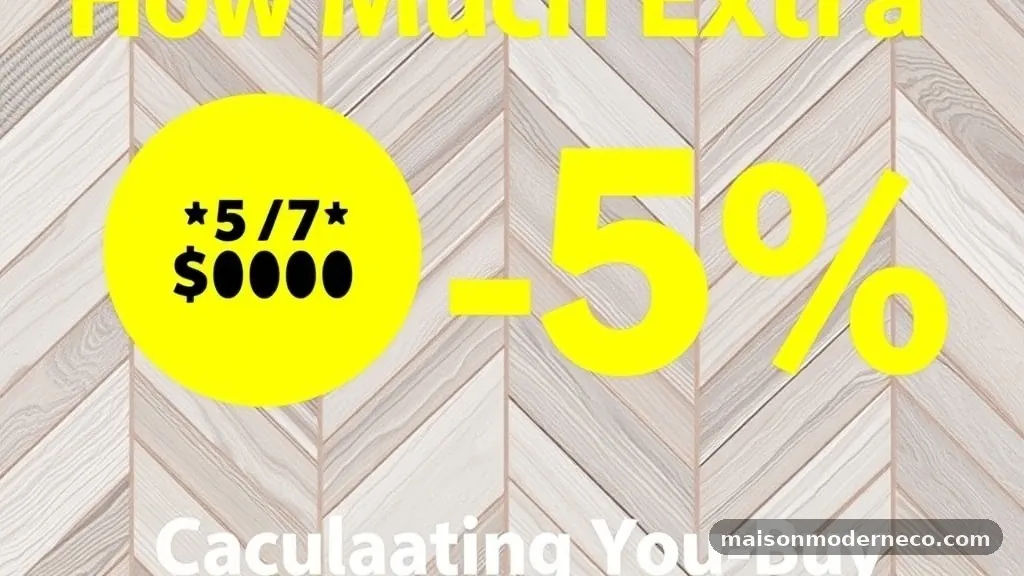 Calculating Your Base Square Footage - How Much Extra Waste Percentage Should You Buy for Herringbone Cuts?