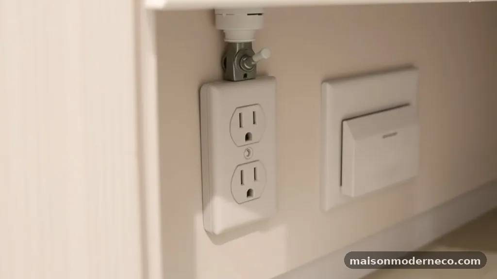 Can You Move an Outlet Lower to Hide It Under Upper Kitchen Cabinets?