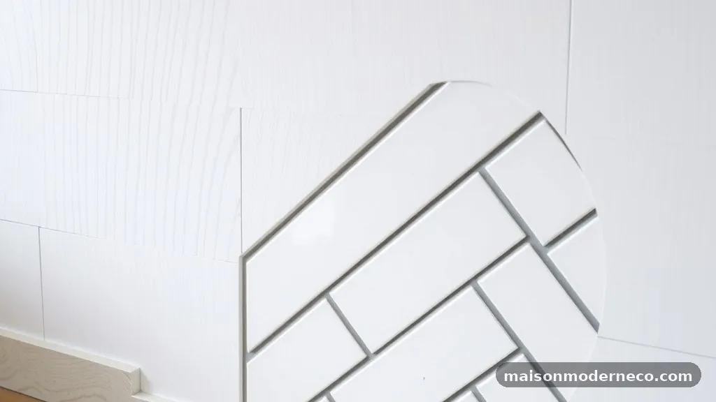 Cutting Tiles for Consistent Angles - How to End a Herringbone Tile Pattern Neatly Against an Open Wall Edge