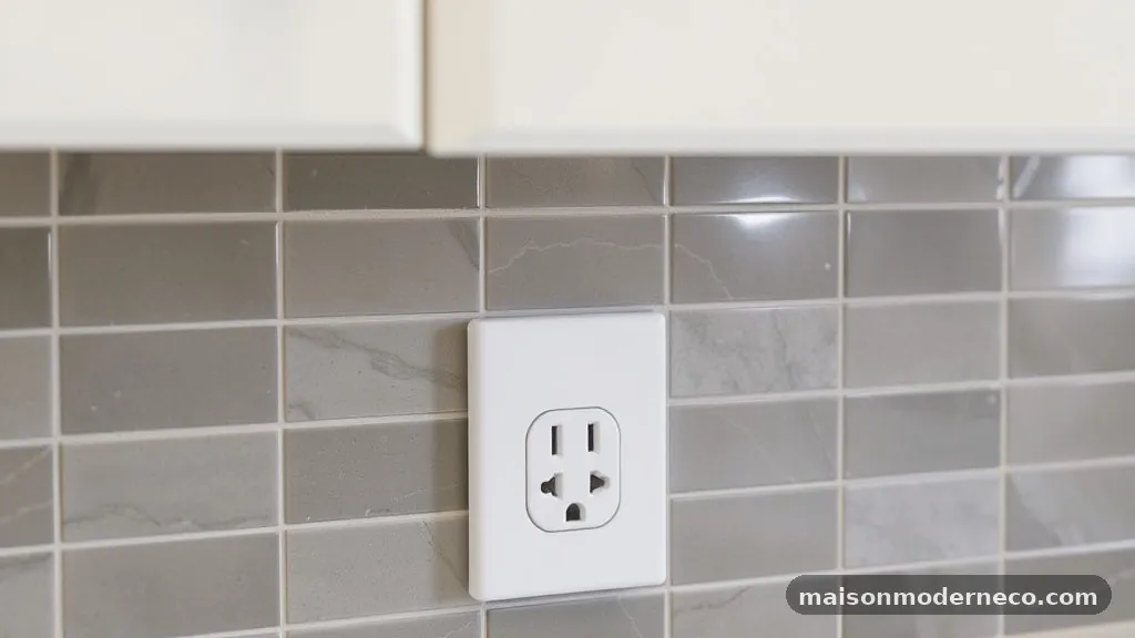 Electrical Code and Safety Requirements - Should Kitchen Backsplash Outlets Be Mounted Horizontally or Vertically?