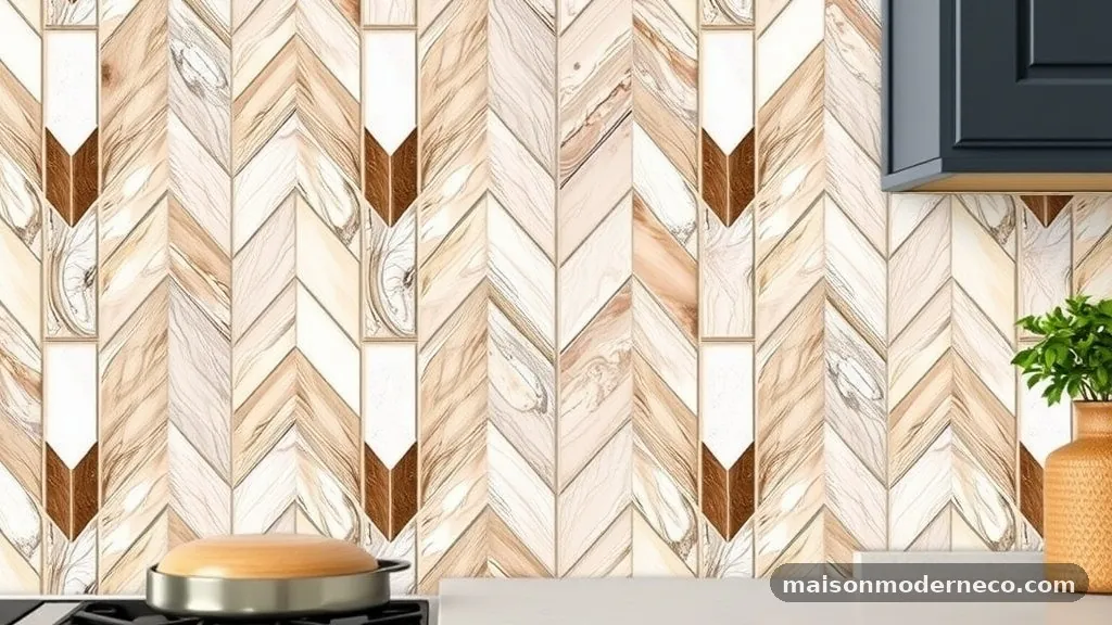 Evaluating the Visual Impact of Tile Scale - Best Tile Sizes for a Tight Backsplash Herringbone (2x6 vs 2x8)