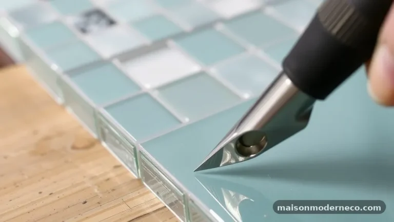 How to Cut a Clean Finished Edge on Glass Mosaic Backsplash Sheets