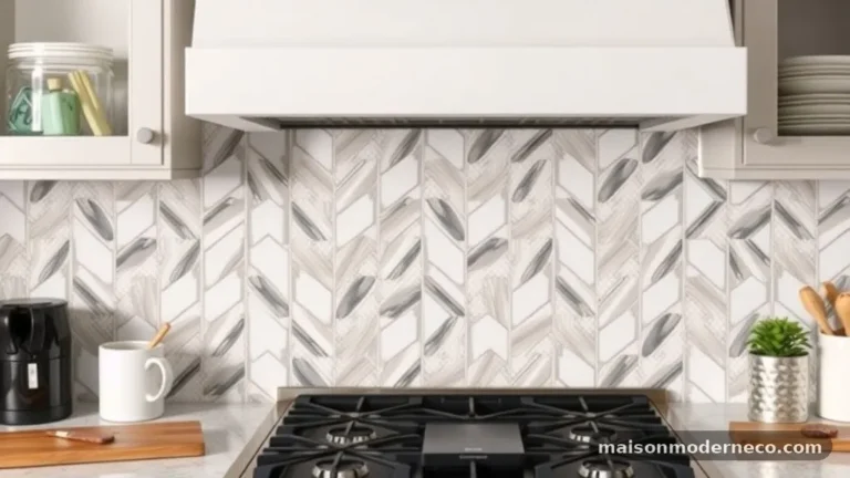 How to Find the Exact Center Point When Starting a Herringbone Backsplash