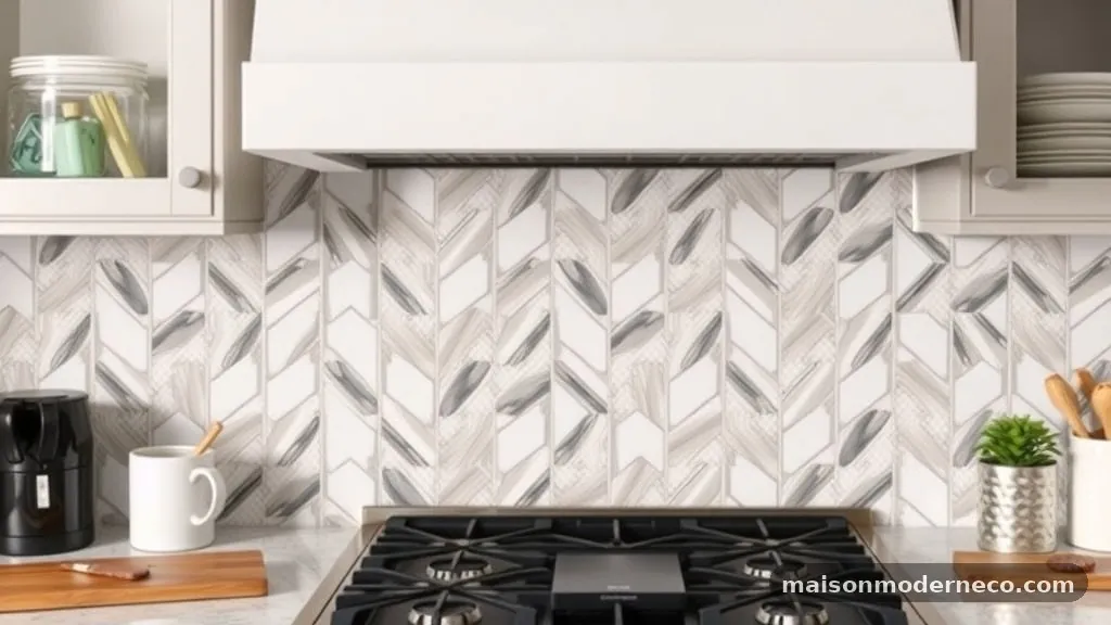 How to Find the Exact Center Point When Starting a Herringbone Backsplash